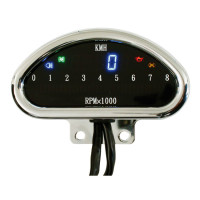 Electronic CNC aluminum speedometer (KMH) chrome