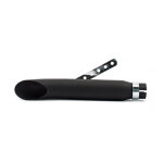 Turn out universal muffler 16" long black