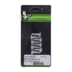 GW, tappet block mount kit. Flathead allen, chrome