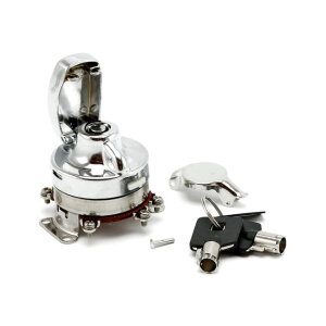 FL style ignition switch, electronic. round key, stainless