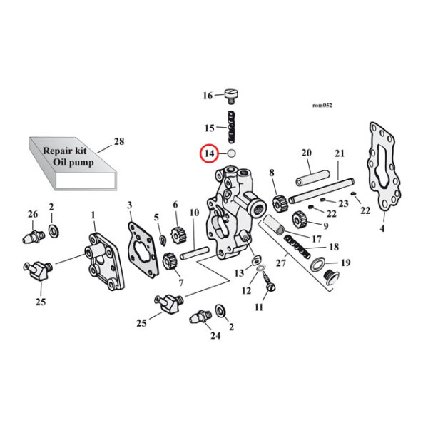 James, oil pump check valve/clutch balls