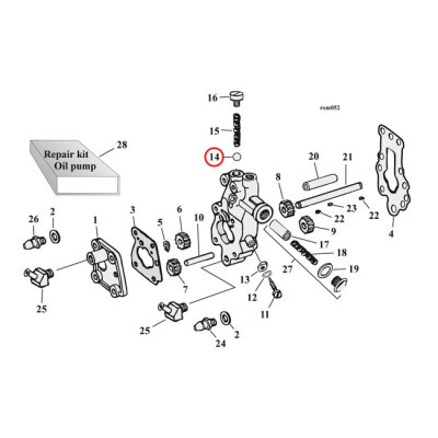 James, oil pump check valve/clutch balls