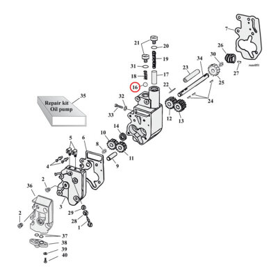 James, oil pump check valve/clutch balls