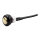 Smooth push button switch. two-tone black/brass
