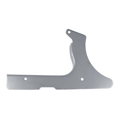 Lower rear belt guard. Plain, Chrome