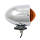 Bullet marker light. Chrome. Amber lens. SF. stud mount