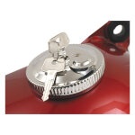Gas cap with lock. vented. Chrome