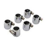Econ-o-fit hose clamps. 1/4". Chrome