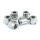 Smooth hose clamps, 3/8". Chrome Slotted