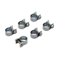 Aba hose clamps, 12mm for 1/4" hose. Zinc plated