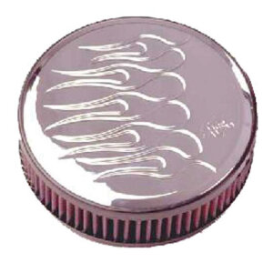 K&N, billet air cleaner assembly. Round Flames