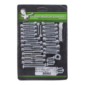 Big Twin side cover mount kit, chrome allen