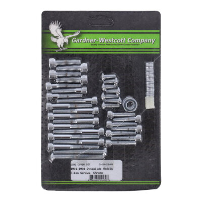 Big Twin side cover mount kit, chrome allen