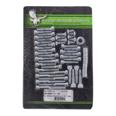 Big Twin side cover mount kit, chr. allen