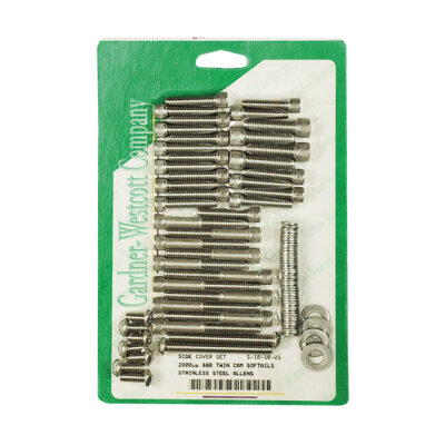 Big Twin side cover mount kit, ss allen