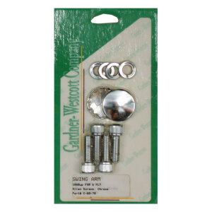 Allen bolt set, swingarm pivot covers. Chrome