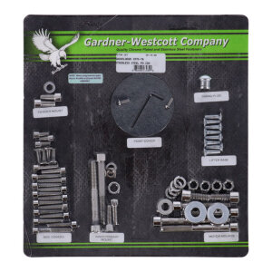 Motor screw set, polished ss allen