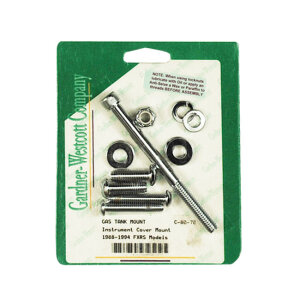Gardner-Westcott, gas tank mount kit. Allen. Chrome