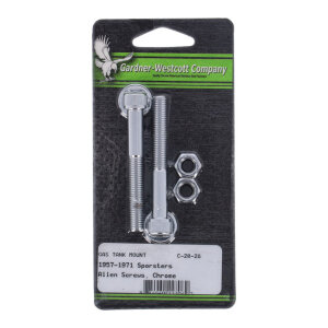 Gardner-Westcott, gas tank mount kit. Chrome Allen