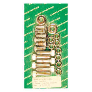 Gardner-Westcott, fender strut mount kit. Chrome Allen head