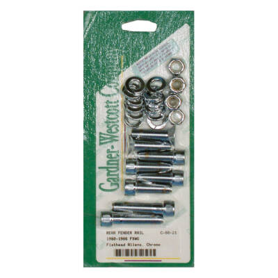 Gardner-Westcott, fender strut mount kit. Chrome Allen head