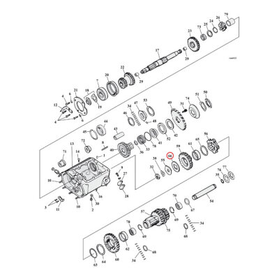 Washer, transmission countershaft gear end .110"