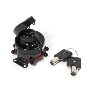 FL style ignition switch, electronic. round key, black