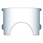 National Cycle, repl. adj. lower window (style A). Clear