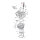 Manley, valve spring top collar set. Titanium