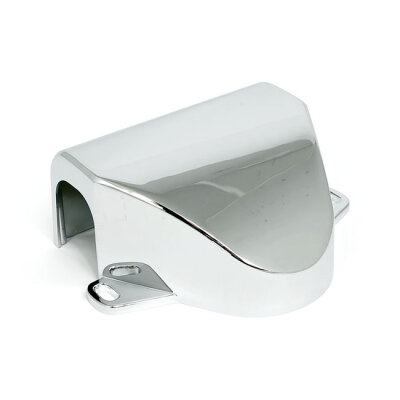Handlebar clamp cover. Chrome