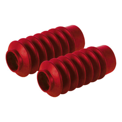 Bobber boots 39mm tubes. Red