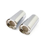 Upper fork slider covers. Chrome