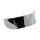 Smooth headlamp visor. 5-3/4". Chrome