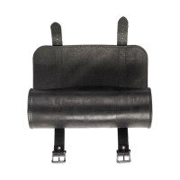 Ledrie, leather tool roll. Black with black buckles. 1L.