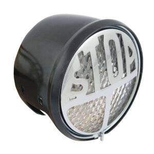 Stop LED taillight. Black. Clear lens