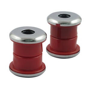 Handlebar damper kit, red polyurethane