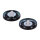 Gas cap set, late style. Gloss black