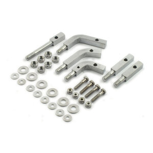 Floorboard mount bracket kit. Chrome