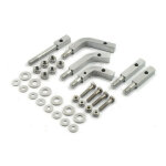 Floorboard mount bracket kit. Chrome