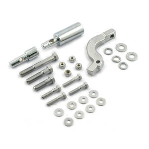Floorboard mount bracket kit. Chrome