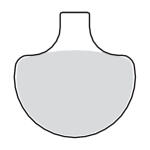 TRW, brake pads front. Organic