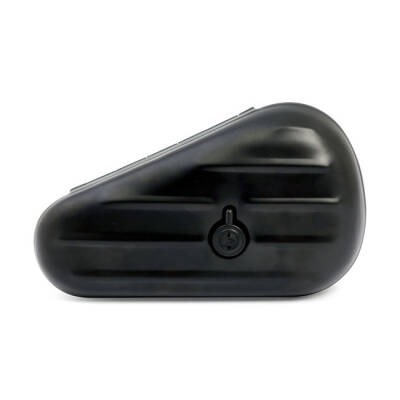 Teardrop tool box ribbed. Black