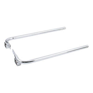 Saddlebag support bracket set. Chrome