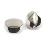 Stainless steel gas cap set, domed