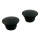 Black gas cap set, domed