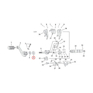 James oil seal, transmission shifter shaft / clutch release