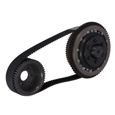 BDL, bolt-in elec. start 8mm belt drive kit. Shovelhead