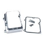 JIMS, billet transmission top cover. Polished