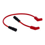 Accel, 8mm Ferro Spiral core spark plug wire set. Red