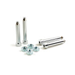 Caliper mount kit, front. chrome allen